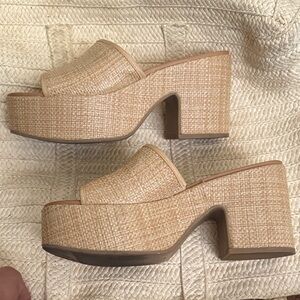 a new day Cream Platform Mules